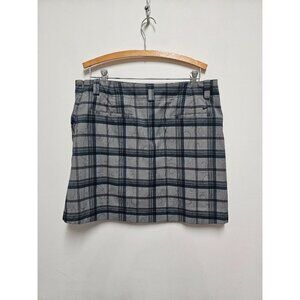 NIKE GOLF Women's Skort Dry Fit Gray Plaid Activewear Golf Skort